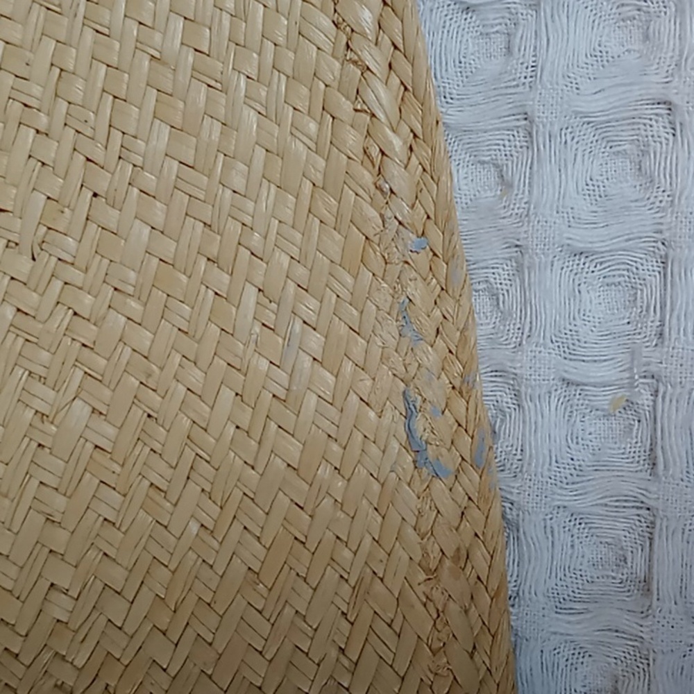 S.F Green San Francisco Tan Natural Straw Snap Brim Hat With Leather Cord Strap - Picture 11 of 13
